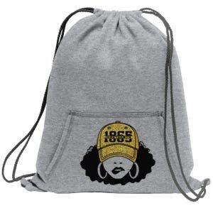 1865 Juneteenth Celebrate Black Magic Melanin  Sweatshirt Cinch Pack Bag