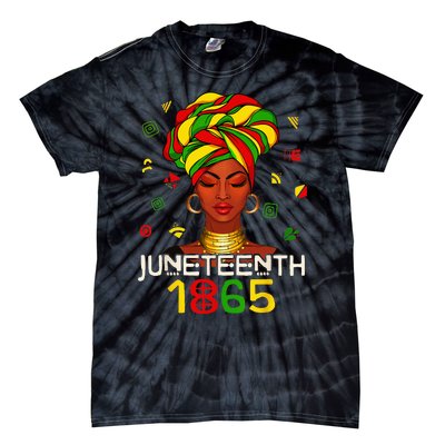 1865 Juneteenth Celebrate African American Freedom Day Tie-Dye T-Shirt