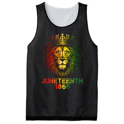 1865 Juneteenth Celebrate Lion African American Freedom Day Mesh Reversible Basketball Jersey Tank