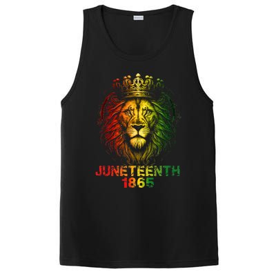 1865 Juneteenth Celebrate Lion African American Freedom Day PosiCharge Competitor Tank