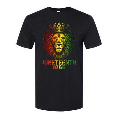 1865 Juneteenth Celebrate Lion African American Freedom Day Softstyle CVC T-Shirt