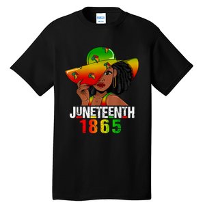 1865 Juneteenth Celebrate African American Freedom Day Tall T-Shirt