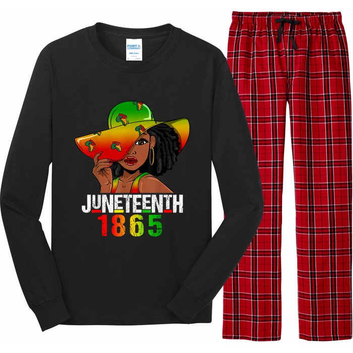 1865 Juneteenth Celebrate African American Freedom Day Long Sleeve Pajama Set