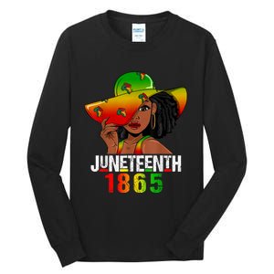 1865 Juneteenth Celebrate African American Freedom Day Tall Long Sleeve T-Shirt