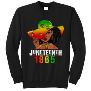 1865 Juneteenth Celebrate African American Freedom Day Tall Sweatshirt