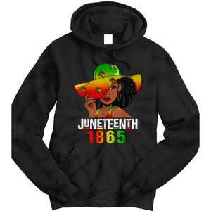 1865 Juneteenth Celebrate African American Freedom Day Tie Dye Hoodie