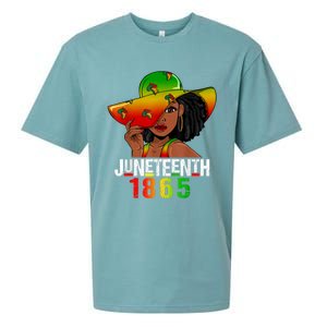 1865 Juneteenth Celebrate African American Freedom Day Sueded Cloud Jersey T-Shirt