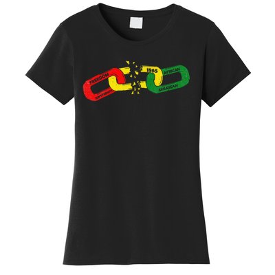 1865 Juneteenth Celebrate African American Freedom Day Women's T-Shirt