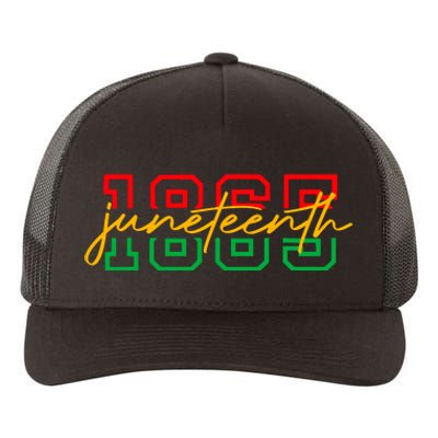 1865 Juneteenth Celebrate African American Freedom Day Women Yupoong Adult 5-Panel Trucker Hat