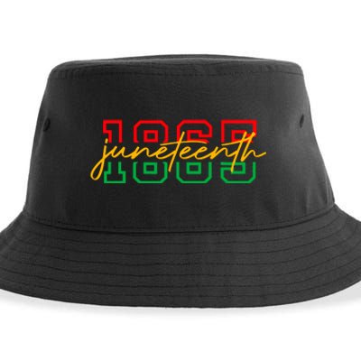 1865 Juneteenth Celebrate African American Freedom Day Women Sustainable Bucket Hat