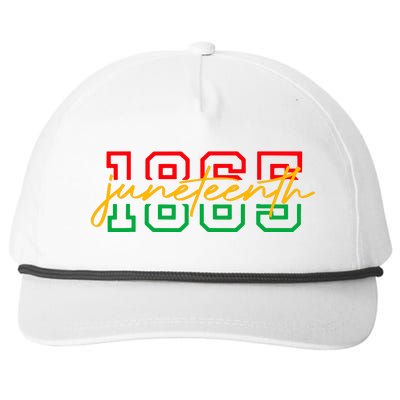 1865 Juneteenth Celebrate African American Freedom Day Women Snapback Five-Panel Rope Hat