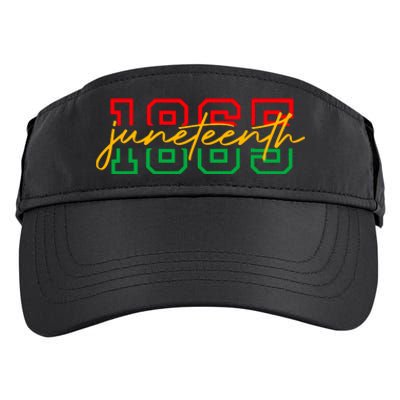 1865 Juneteenth Celebrate African American Freedom Day Women Adult Drive Performance Visor