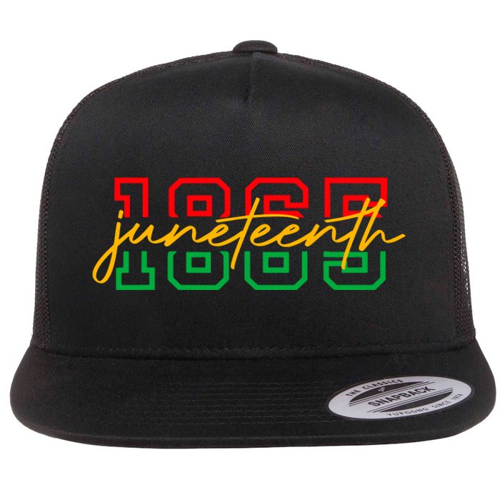 1865 Juneteenth Celebrate African American Freedom Day Women Flat Bill Trucker Hat