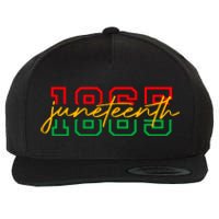 1865 Juneteenth Celebrate African American Freedom Day Women Wool Snapback Cap