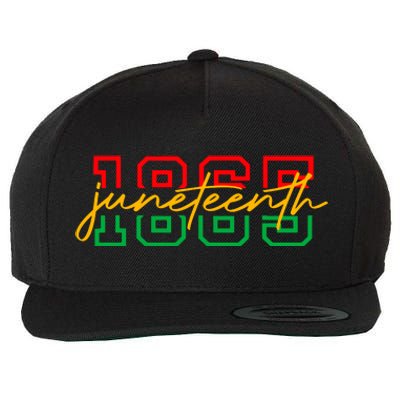 1865 Juneteenth Celebrate African American Freedom Day Women Wool Snapback Cap