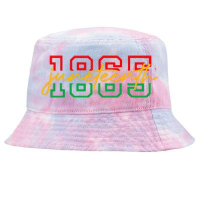 1865 Juneteenth Celebrate African American Freedom Day Women Tie-Dyed Bucket Hat