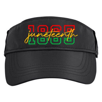 1865 Juneteenth Celebrate African American Freedom Day Women Men Adult Drive Performance Visor