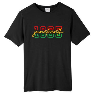 1865 Juneteenth Celebrate African American Freedom Day Women Men Tall Fusion ChromaSoft Performance T-Shirt