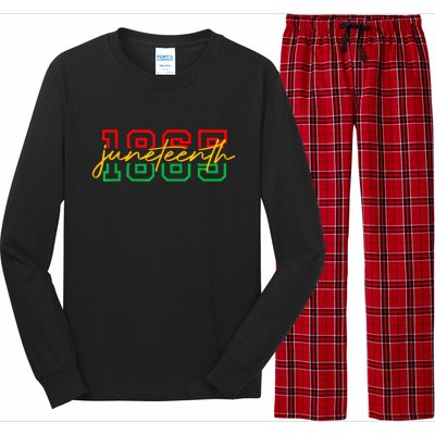 1865 Juneteenth Celebrate African American Freedom Day Women Men Long Sleeve Pajama Set