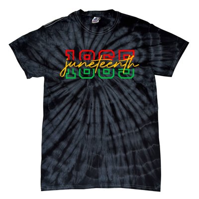 1865 Juneteenth Celebrate African American Freedom Day Women Men Tie-Dye T-Shirt