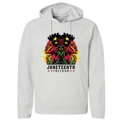 1865 Junenth Celebrate African American Freedom Day Performance Fleece Hoodie