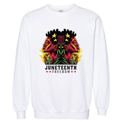 1865 Junenth Celebrate African American Freedom Day Garment-Dyed Sweatshirt