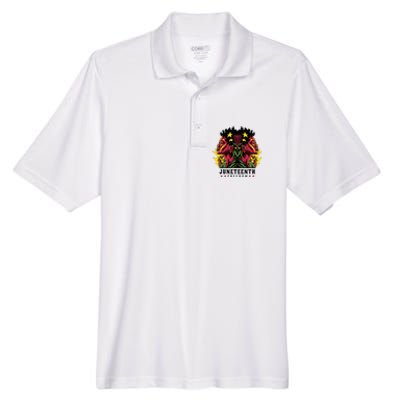 1865 Junenth Celebrate African American Freedom Day Men's Origin Performance Pique Polo