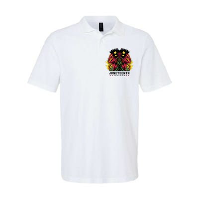 1865 Junenth Celebrate African American Freedom Day Softstyle Adult Sport Polo