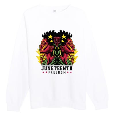 1865 Junenth Celebrate African American Freedom Day Premium Crewneck Sweatshirt