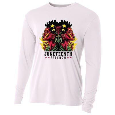 1865 Junenth Celebrate African American Freedom Day Cooling Performance Long Sleeve Crew