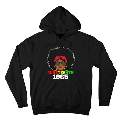 1865 Juneteenth Celebrate African American Freedom Day Hoodie