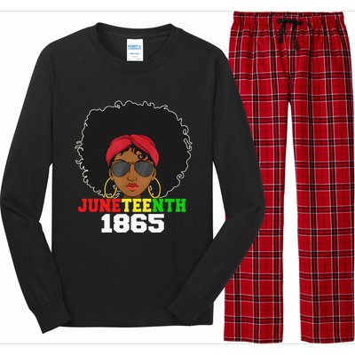 1865 Juneteenth Celebrate African American Freedom Day Long Sleeve Pajama Set