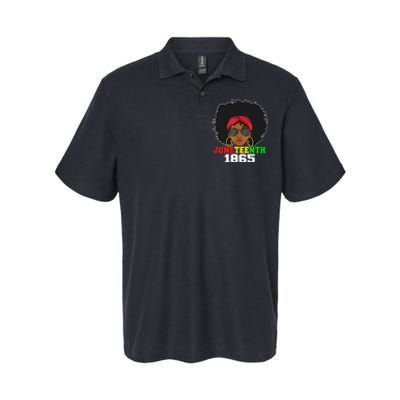 1865 Juneteenth Celebrate African American Freedom Day Softstyle Adult Sport Polo