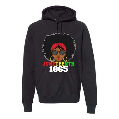 1865 Juneteenth Celebrate African American Freedom Day Premium Hoodie