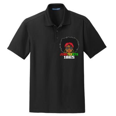 1865 Juneteenth Celebrate African American Freedom Day Dry Zone Grid Polo