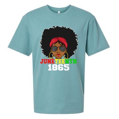 1865 Juneteenth Celebrate African American Freedom Day Sueded Cloud Jersey T-Shirt