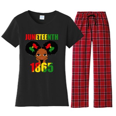 1865 Juneteenth Celebrate African American Freedom Day Women's Flannel Pajama Set