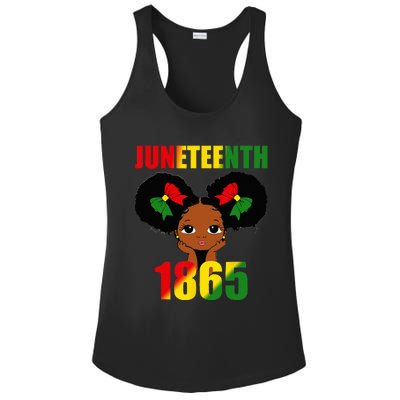 1865 Juneteenth Celebrate African American Freedom Day Ladies PosiCharge Competitor Racerback Tank