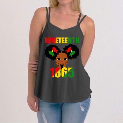 1865 Juneteenth Celebrate African American Freedom Day Women's Strappy Tank