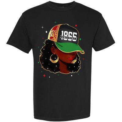 1865 Juneteenth Celebrate African American Freedom Day Garment-Dyed Heavyweight T-Shirt