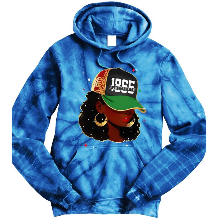 1865 Juneteenth Celebrate African American Freedom Day Tie Dye Hoodie