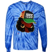 1865 Juneteenth Celebrate African American Freedom Day Tie-Dye Long Sleeve Shirt