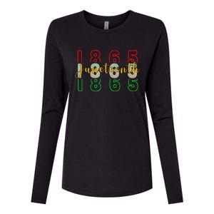 1865 Juneteenth Celebrate African American Freedom Day Womens Cotton Relaxed Long Sleeve T-Shirt