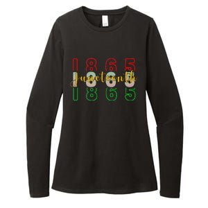 1865 Juneteenth Celebrate African American Freedom Day Womens CVC Long Sleeve Shirt