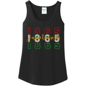 1865 Juneteenth Celebrate African American Freedom Day Ladies Essential Tank