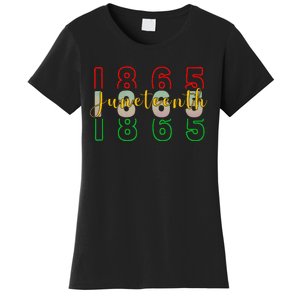 1865 Juneteenth Celebrate African American Freedom Day Women's T-Shirt