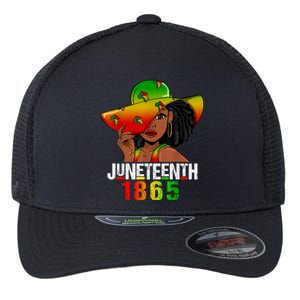 1865 Juneteenth Celebrate African American Freedom Day Flexfit Unipanel Trucker Cap