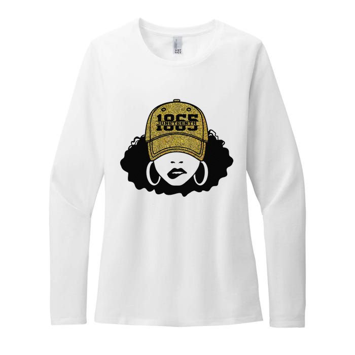 1865 Juneteenth Celebrate Black Magic Melanin  Womens CVC Long Sleeve Shirt