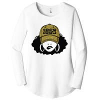 1865 Juneteenth Celebrate Black Magic Melanin  Women's Perfect Tri Tunic Long Sleeve Shirt