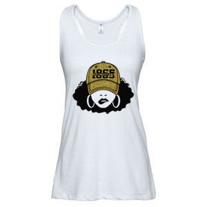 1865 Juneteenth Celebrate Black Magic Melanin  Ladies Essential Flowy Tank